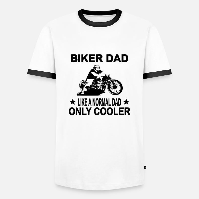 Motorcycle - Men's Ringer Shirt - white/black