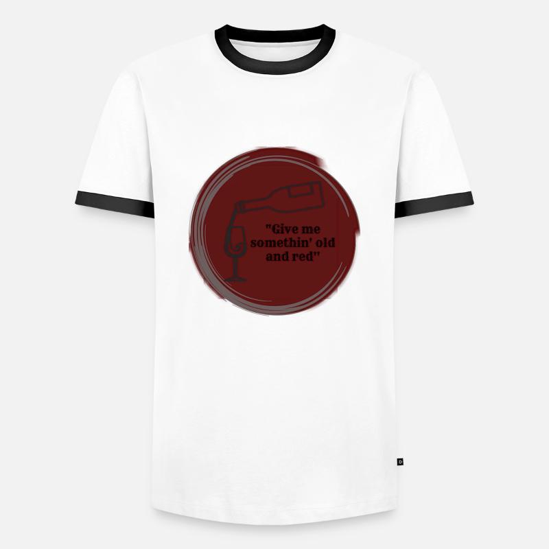 grape juice - Männer Kontrast-T-Shirt - Weiß/Schwarz