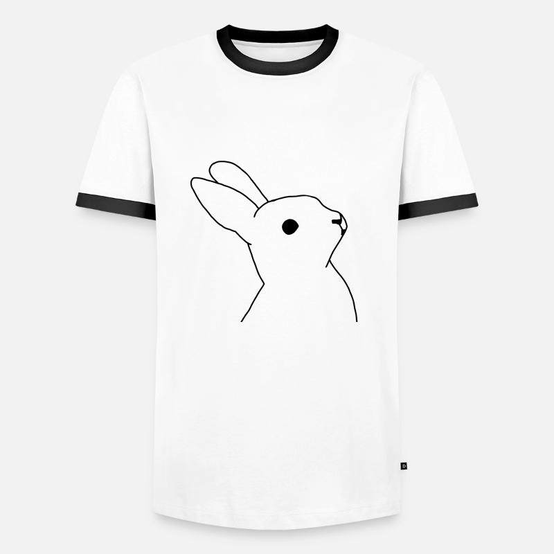 Rabbit - Men's Ringer Shirt - white/black