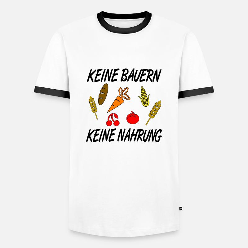 Bauer - Männer Kontrast-T-Shirt - Weiß/Schwarz