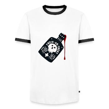 Mystery magic potion - Men's Ringer Shirt - white/black - Front - AI Model Female 172 light (172cm) & AI Model Male 178 dark (178cm)