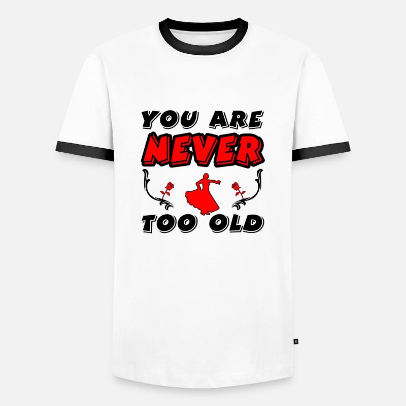 Dance - Men's Ringer Shirt - white/black
