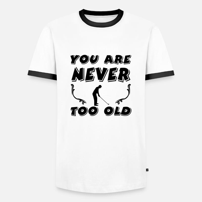 Gulf - Men's Ringer Shirt - white/black