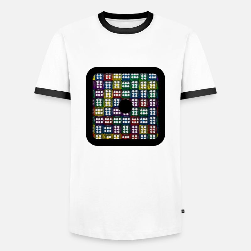 Cubesss 2 - Männer Kontrast-T-Shirt - Weiß/Schwarz