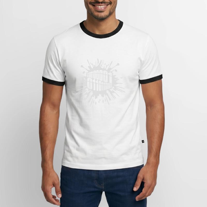 Binary Code Program Language Men's Ringer Shirt