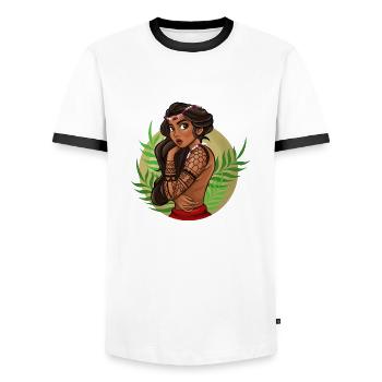Philippinen Filipina Stolz Flagge Pinay I Geschenk - Männer Kontrast-T-Shirt - Weiß/Schwarz - Vorne - AI Model Female 172 light (172cm) & AI Model Male 178 dark (178cm)