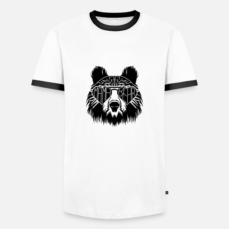 Mama Bear / Mama Bear - Men's Ringer Shirt - white/black