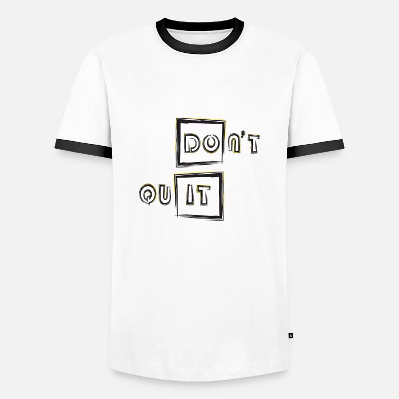 do it - Men's Ringer Shirt - white/black