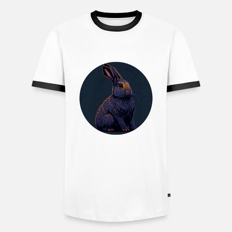 Easter Bunny - Men's Ringer Shirt - white/black