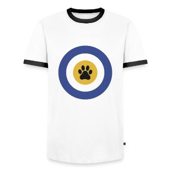 Nazar - Männer Kontrast-T-Shirt - Weiß/Schwarz - Vorne - AI Model Female 172 light (172cm) & AI Model Male 178 dark (178cm)