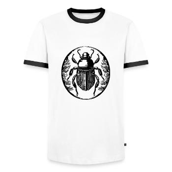 Insectes, bestioles, arthropodes - T-shirt contrasté Homme - blanc/noir - Devant - AI Model Female 172 light (172cm) & AI Model Male 178 dark (178cm)