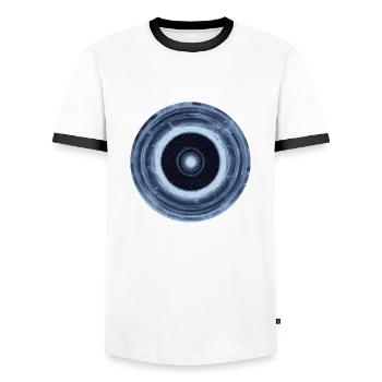 Void - Men's Ringer Shirt - white/black - Front - AI Model Female 172 light (172cm) & AI Model Male 178 dark (178cm)