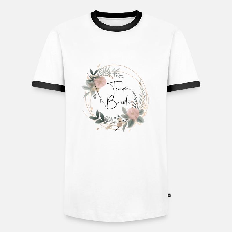 Team Bride - Men's Ringer Shirt - white/black