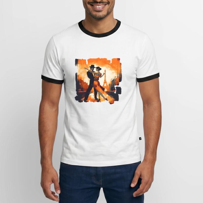 Dans le tango, il n’y a pas de séquence fixe de pas T-shirt contrasté Homme