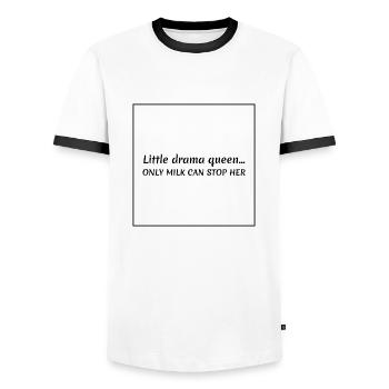 Lustige Baby Sprüche - Männer Kontrast-T-Shirt - Weiß/Schwarz - Vorne - AI Model Female 172 light (172cm) & AI Model Male 178 dark (178cm)