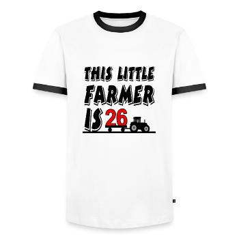 Bauer - Männer Kontrast-T-Shirt - Weiß/Schwarz - Vorne - AI Model Female 172 light (172cm) & AI Model Male 178 dark (178cm)