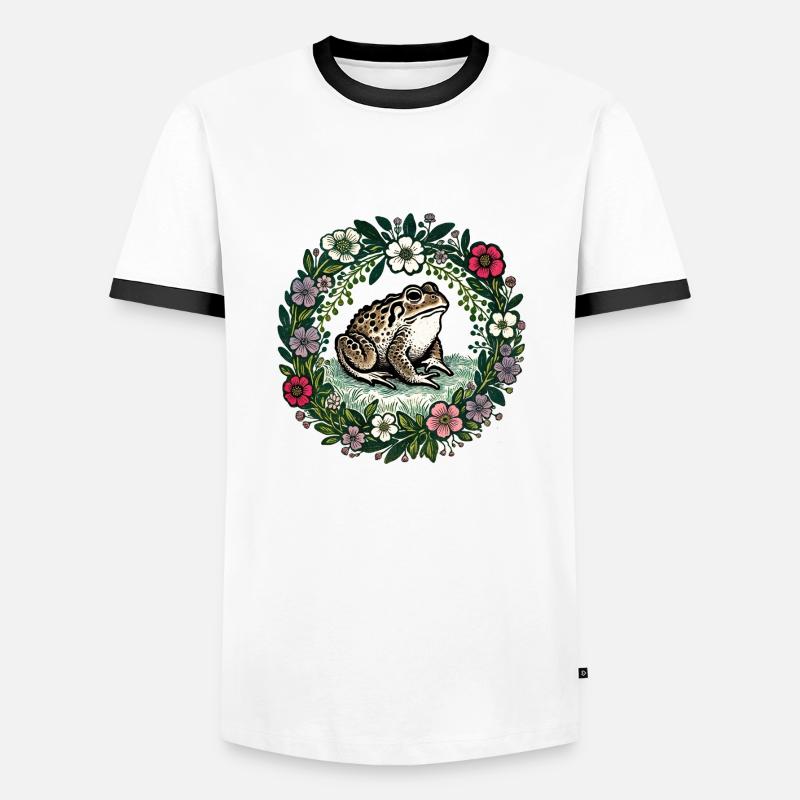 Toad - Men's Ringer Shirt - white/black