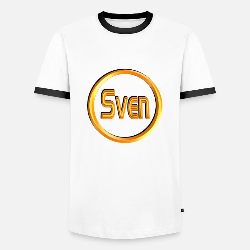 sven2 - Men's Ringer Shirt - white/black