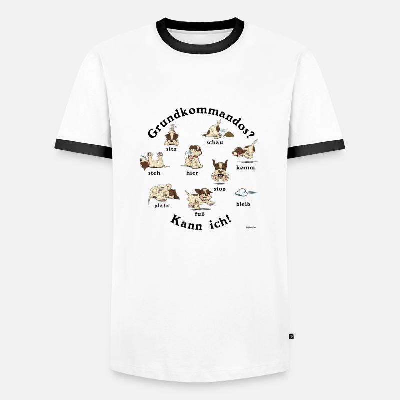 Commandos1 - Men's Ringer Shirt - white/black