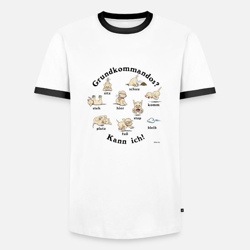 Commandos2 - T-shirt contrasté Homme - blanc/noir
