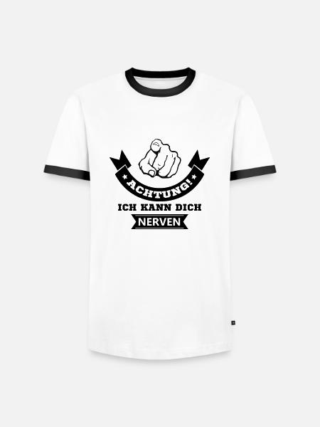 I can annoy you - Men's Ringer Shirt - white/black