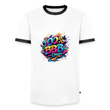 Dinamo zagreb purgeri kroatien bad blue jungs BBB - Männer Kontrast-T-Shirt - Weiß/Schwarz - Vorne - AI Model Female 172 light (172cm) & AI Model Male 178 dark (178cm)