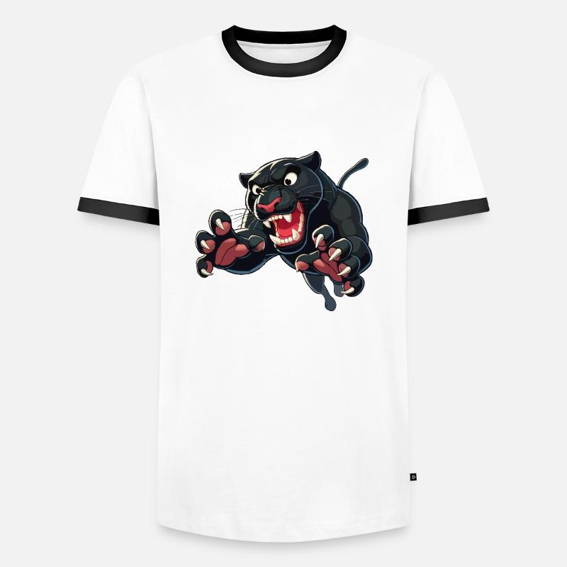 Attacks - Men's Ringer Shirt - white/black