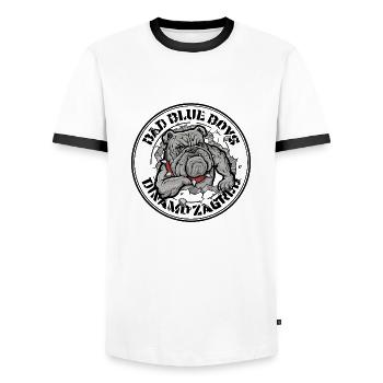 Dinamo zagreb purgeri kroatien bad blue jungs BBB - Männer Kontrast-T-Shirt - Weiß/Schwarz - Vorne - AI Model Female 172 light (172cm) & AI Model Male 178 dark (178cm)