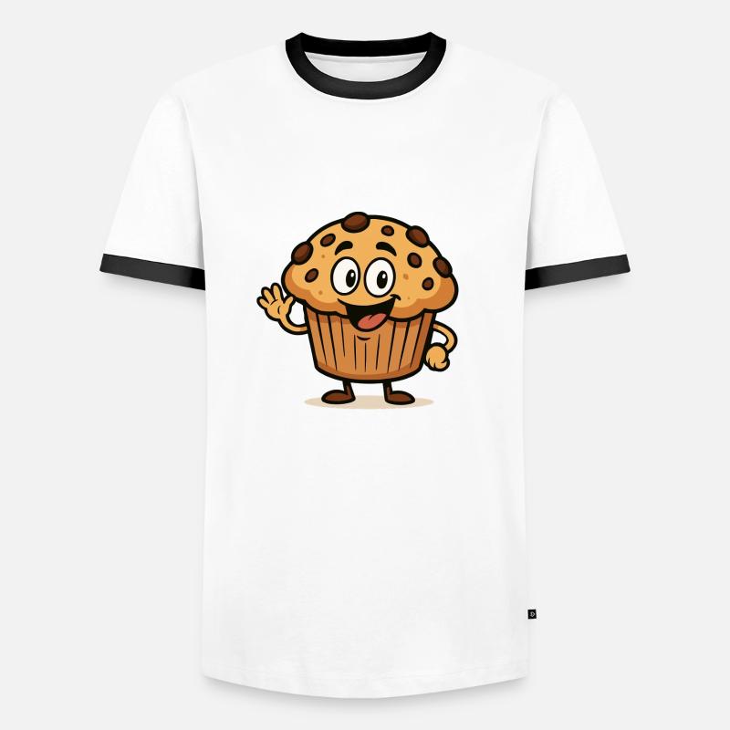 Muffin Comic - Men's Ringer Shirt - white/black