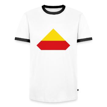 Carinthia - Men's Ringer Shirt - white/black - Front - AI Model Female 172 light (172cm) & AI Model Male 178 dark (178cm)