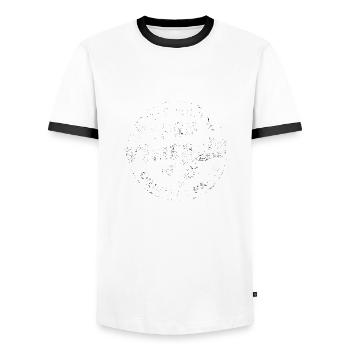 Limited edition 1983 vintage all original parts - Men's Ringer Shirt - white/black - Front - AI Model Female 172 light (172cm) & AI Model Male 178 dark (178cm)