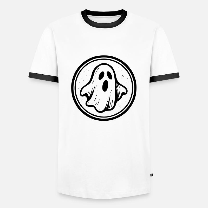 Ghost - Men's Ringer Shirt - white/black
