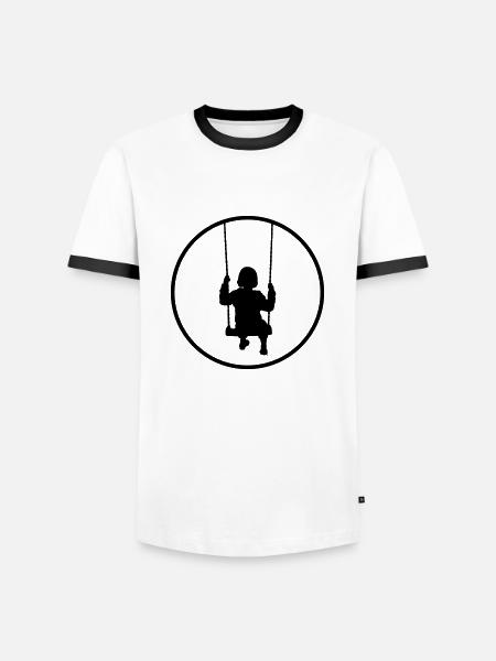 SchaukEmma - Men's Ringer Shirt - white/black