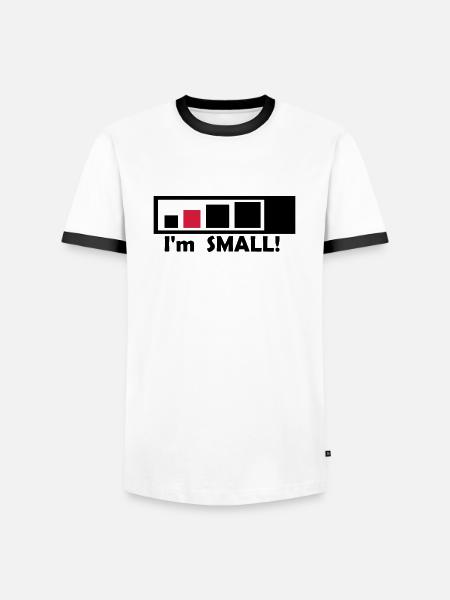 small_geocacher - Männer Kontrast-T-Shirt - Weiß/Schwarz