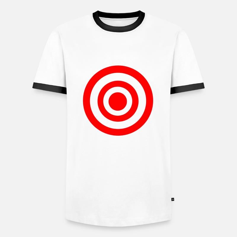 Target - Men's Ringer Shirt - white/black