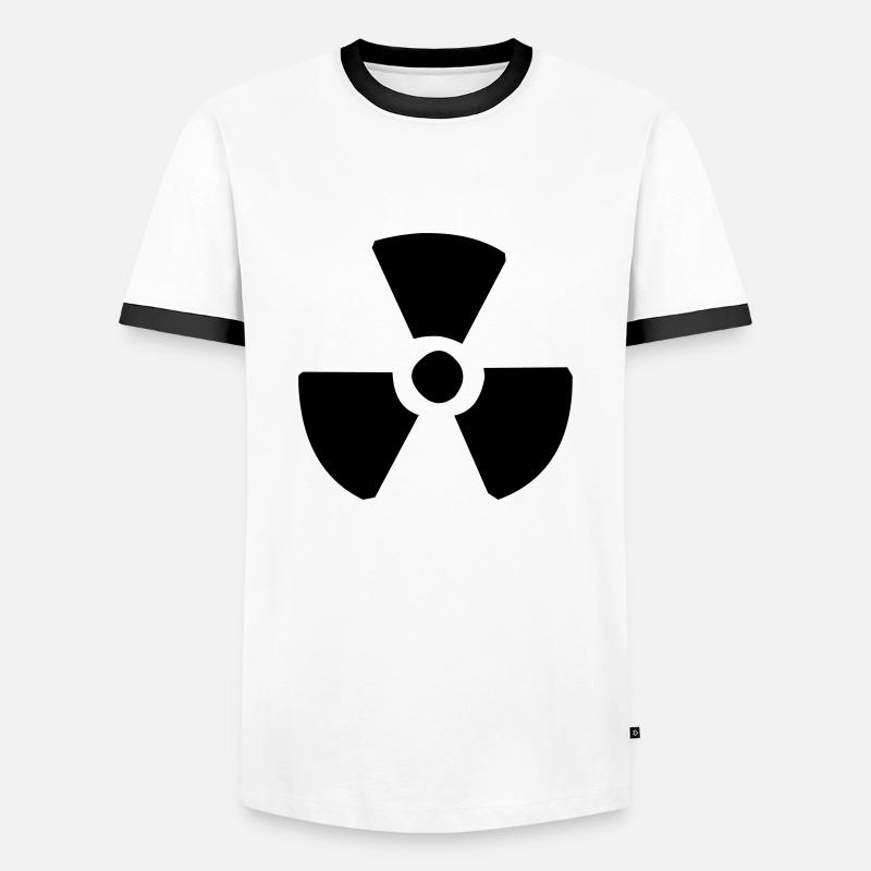Radioactive Fallout - Men's Ringer Shirt - white/black