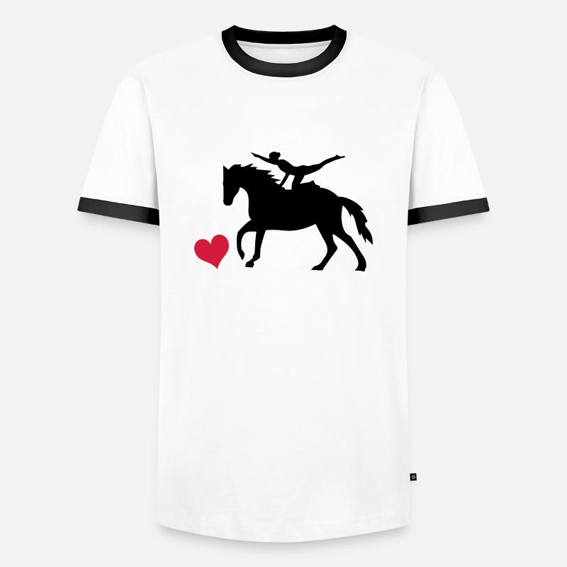Vaulting - Men's Ringer Shirt - white/black