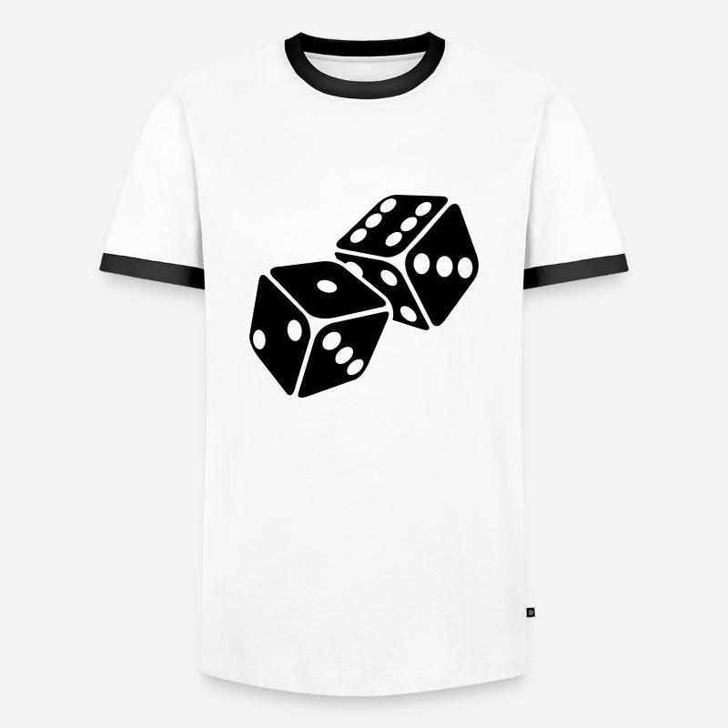 Cube - Men's Ringer Shirt - white/black