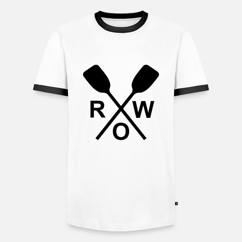 Row - Men's Ringer Shirt - white/black