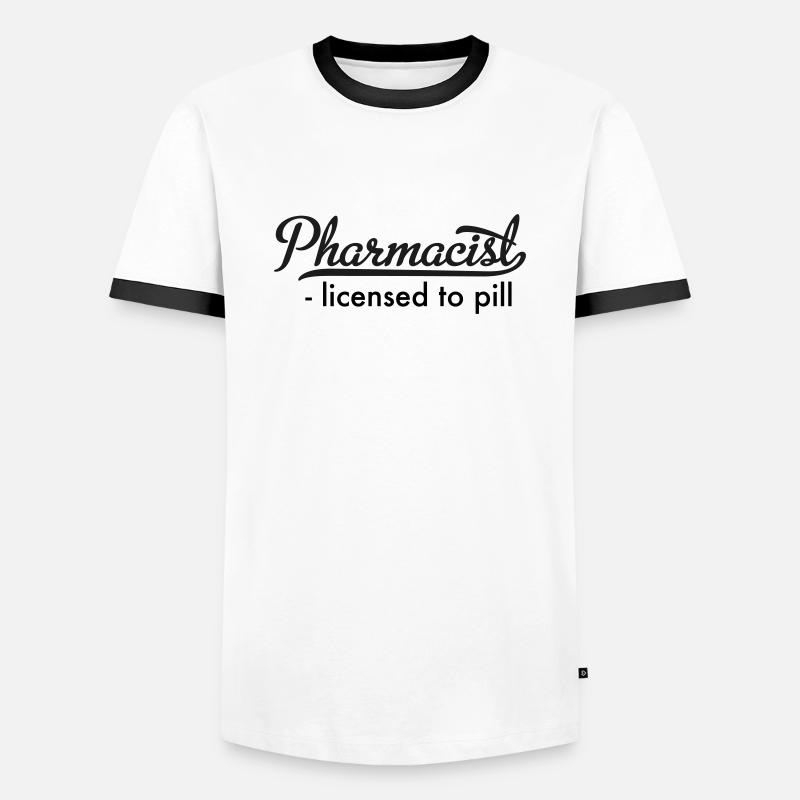 Pharmacist - Men's Ringer Shirt - white/black
