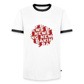 Chef Grillmaster Chef Funny Geek Bake - Men's Ringer Shirt - white/black - Front - AI Model Female 172 light (172cm) & AI Model Male 178 dark (178cm)