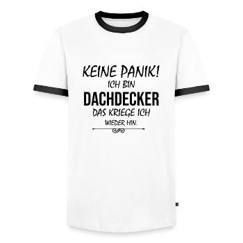 Handwerker Handyman Handwerk Werkzeug Baustelle - Männer Kontrast-T-Shirt - Weiß/Schwarz - Vorne - AI Model Female 172 light (172cm) & AI Model Male 178 dark (178cm)