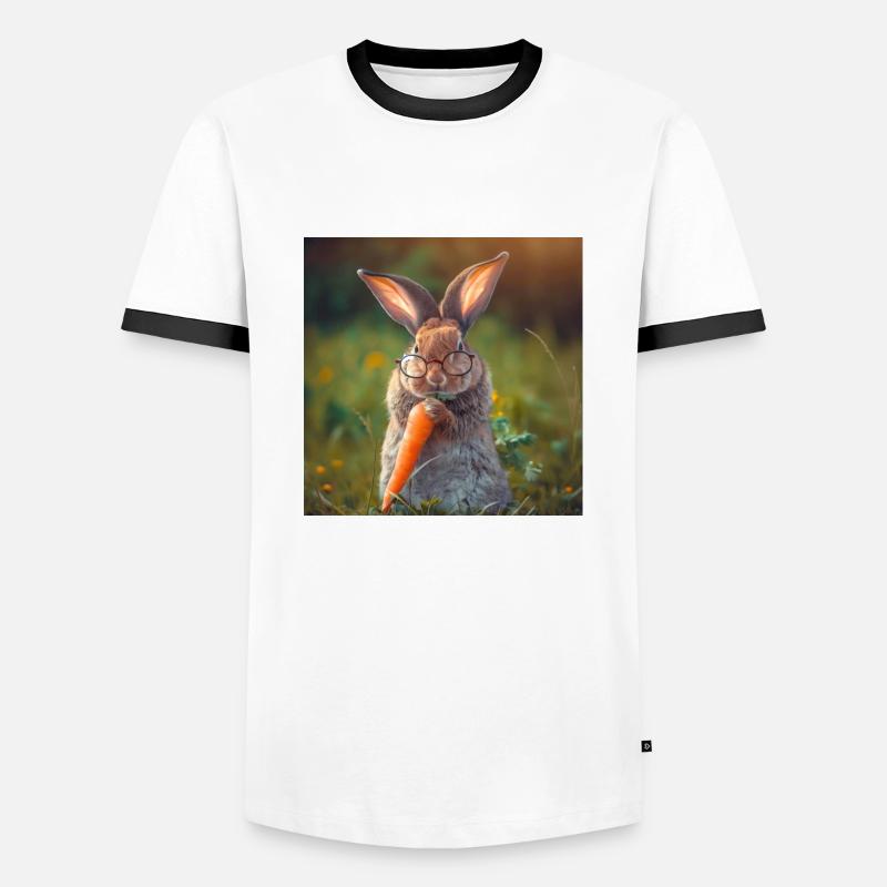 Rabbit - Men's Ringer Shirt - white/black