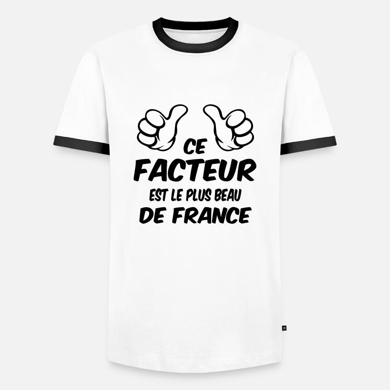 BEST FACTOR - Men's Ringer Shirt - white/black