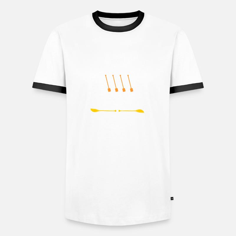 Dragon boat Elements - Men's Ringer Shirt - white/black
