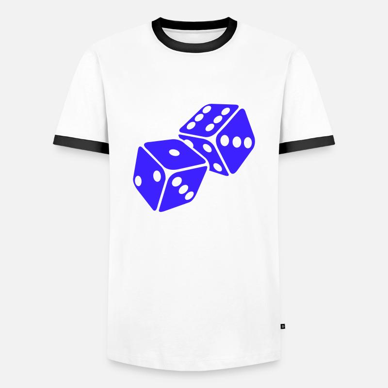 cube - Men's Ringer Shirt - white/black