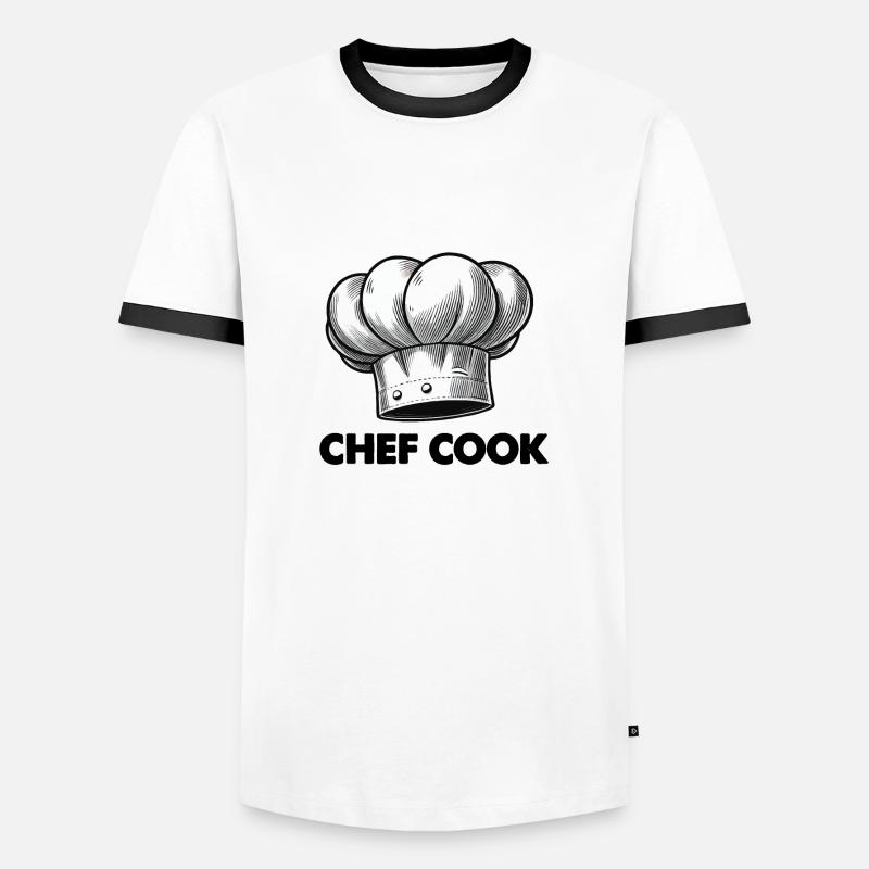 Chef Chef - Men's Ringer Shirt - white/black