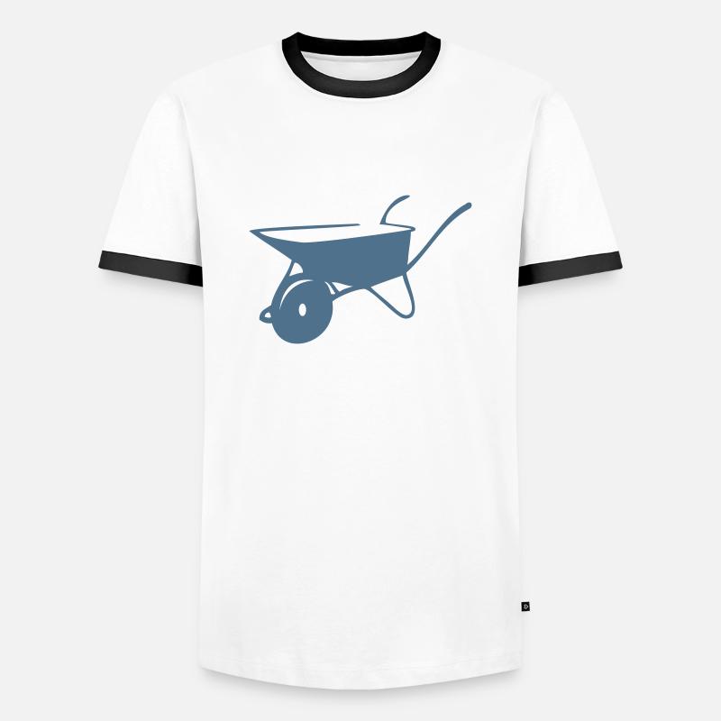 karre - Männer Kontrast-T-Shirt - Weiß/Schwarz