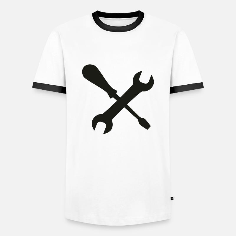 tool, tools - Men's Ringer Shirt - white/black