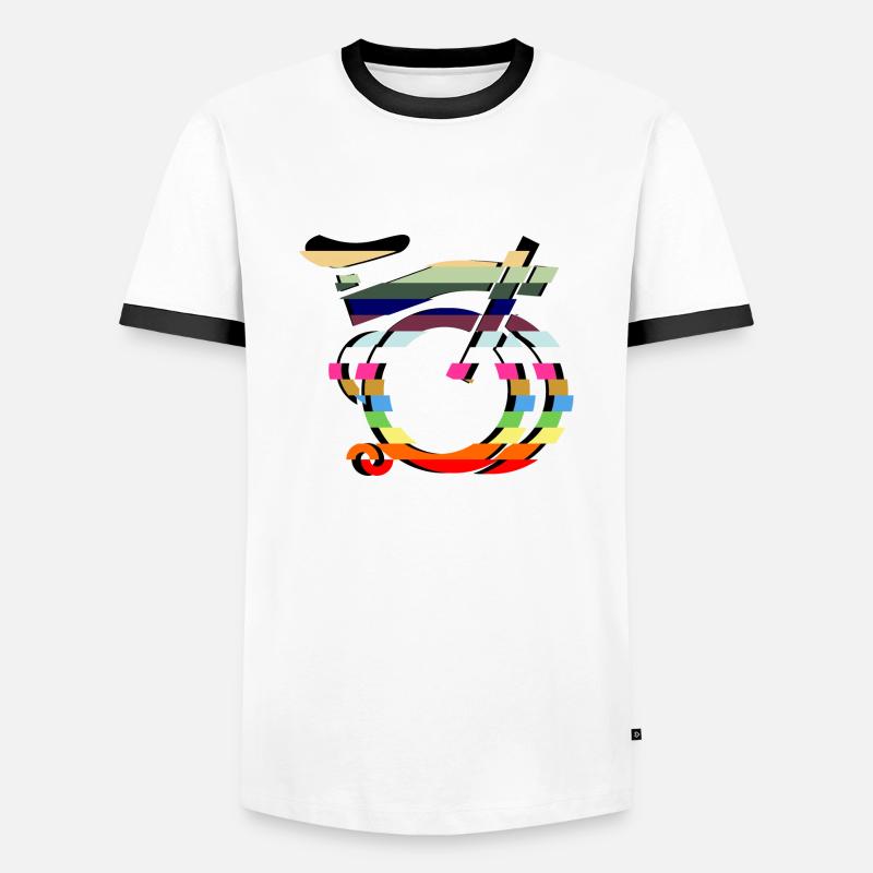 layerB - Men's Ringer Shirt - white/black